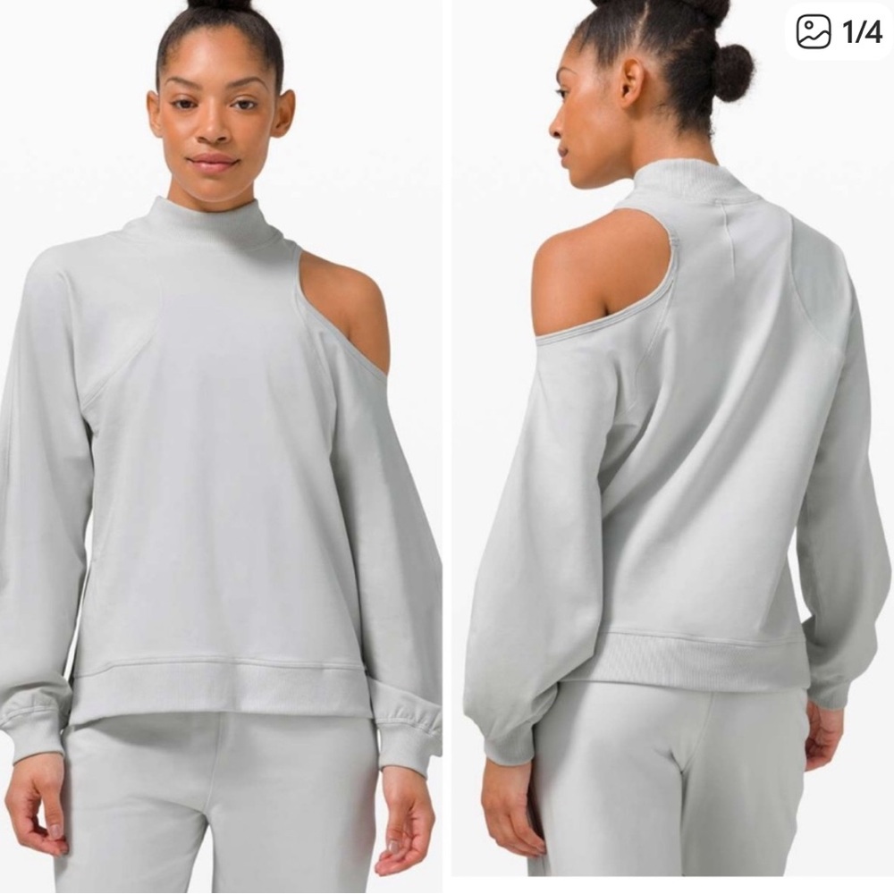 Lululemon LA Asymmetrical Cut Out Crew Size 2